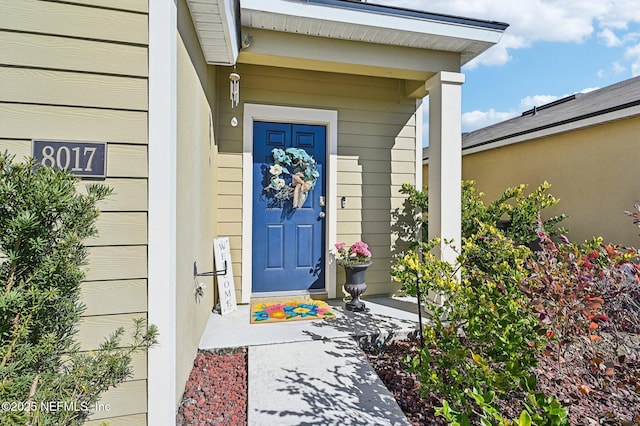 view of entrance to property