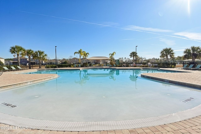 view of pool