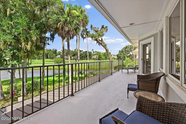 view of balcony