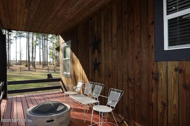 view of wooden terrace