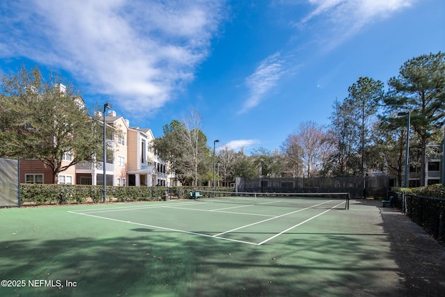 view of tennis court