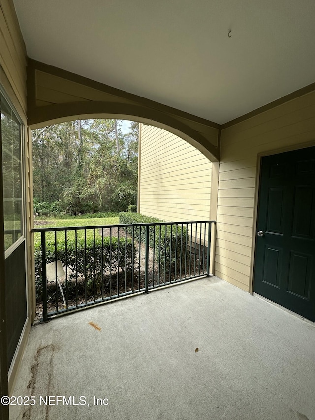 view of balcony