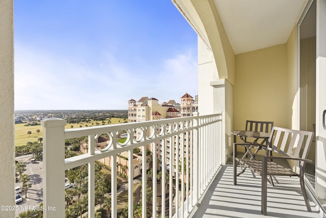 view of balcony