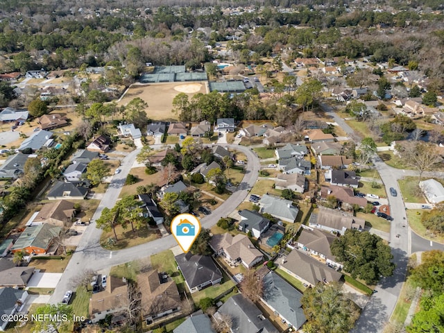 birds eye view of property