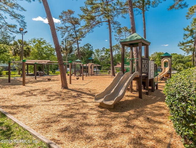 view of play area