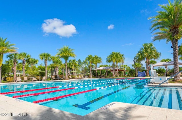 view of pool