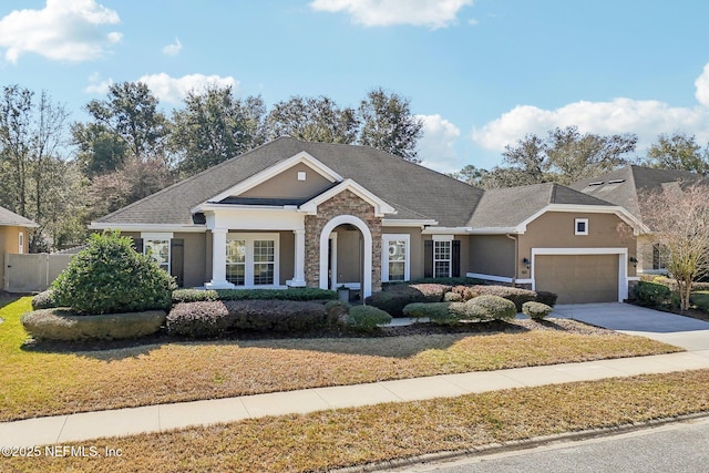 view of front of house featuring a garage