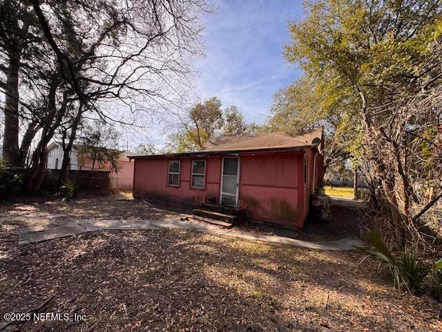 view of back of property