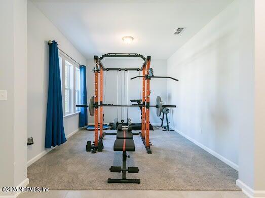 view of workout room