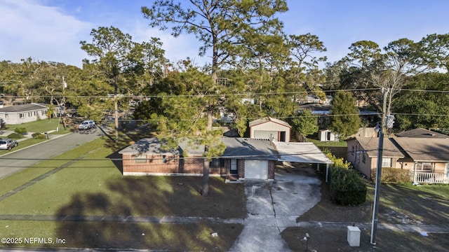 birds eye view of property