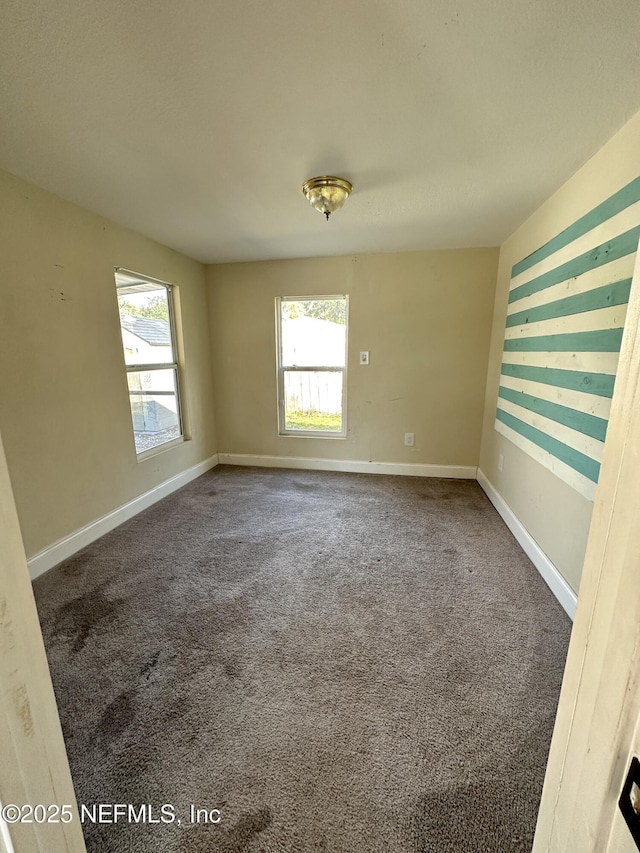 unfurnished room featuring carpet floors