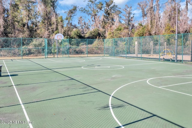 view of sport court