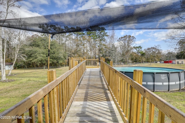 54110 Marlee Rd, Callahan, FL 32011 - exterior space with a pool and a lawn