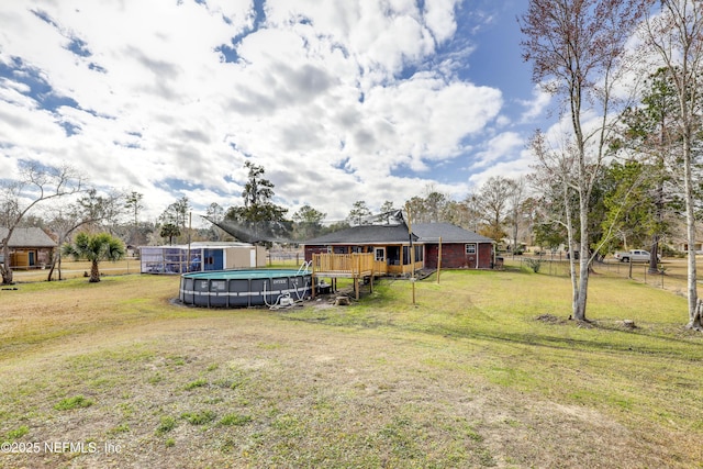 54110 Marlee Rd, Callahan, FL 32011 - view of yard featuring a fenced in pool
