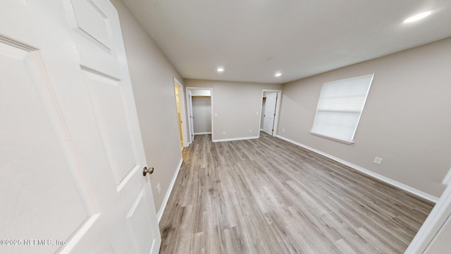 interior space featuring light hardwood / wood-style flooring