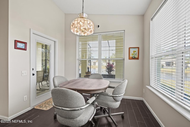 view of dining area