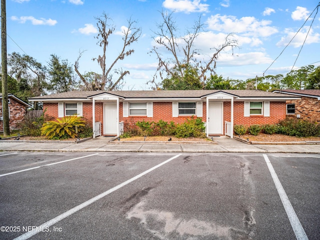 view of single story home