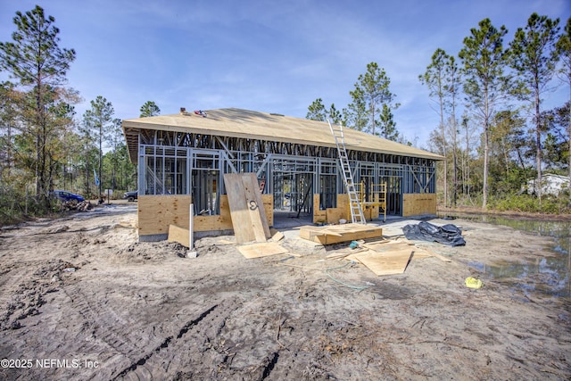 view of rear view of property