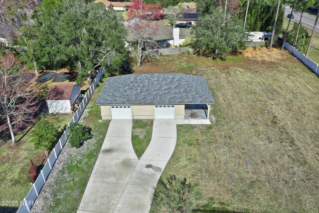 birds eye view of property