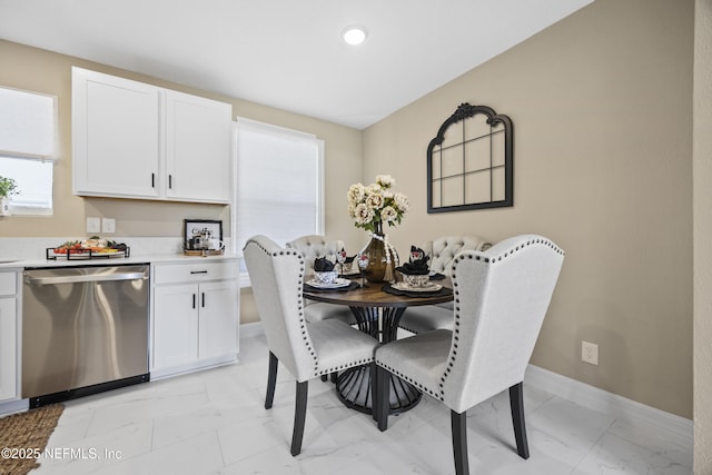 view of dining room