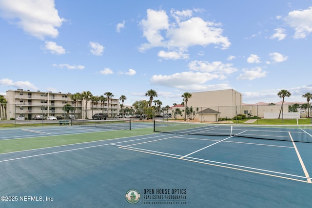 view of tennis court