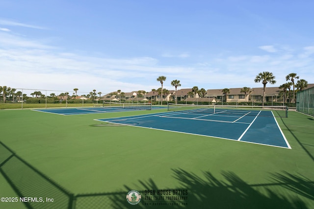 view of tennis court