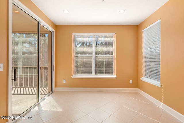 view of tiled empty room