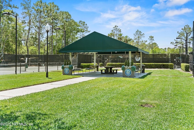 2360 Golfview Dr, Fleming Island, FL 32003 - view of home's community with a tennis court and a gazebo