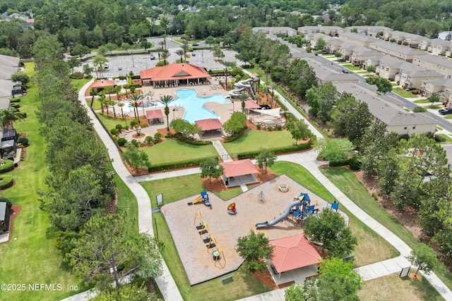 2360 Golfview Dr, Fleming Island, FL 32003 - aerial view of residential area featuring a pool area