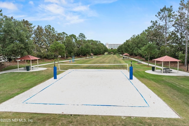 2360 Golfview Dr, Fleming Island, FL 32003 - view of home's community featuring a gazebo, volleyball court, and a lawn