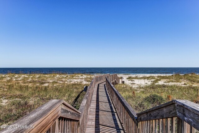 water view featuring a beach view