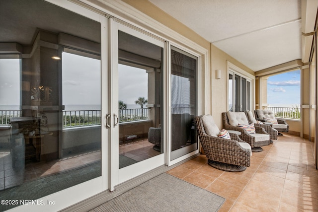 view of sunroom / solarium