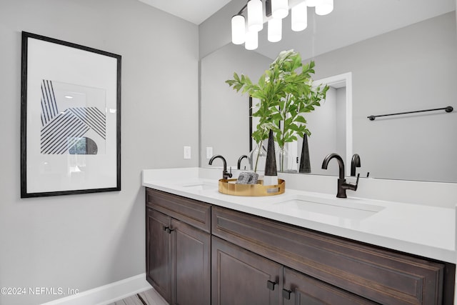 bathroom featuring vanity