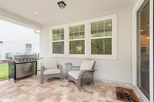 view of patio / terrace featuring area for grilling