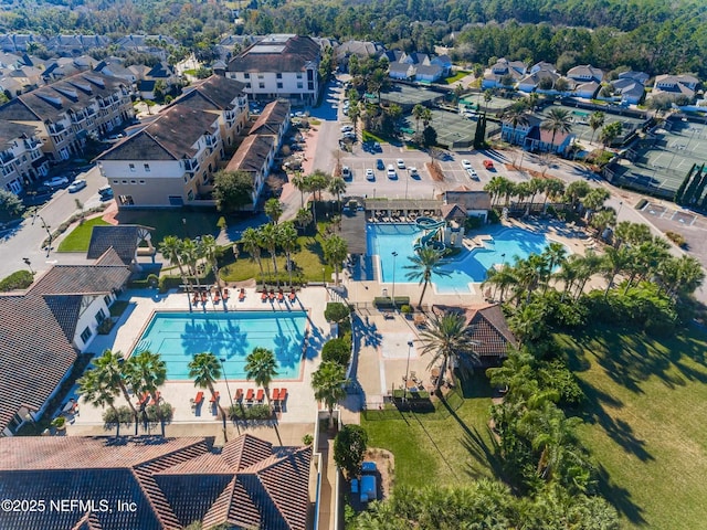 birds eye view of property