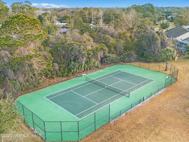 view of tennis court