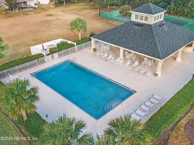 view of pool with a patio area