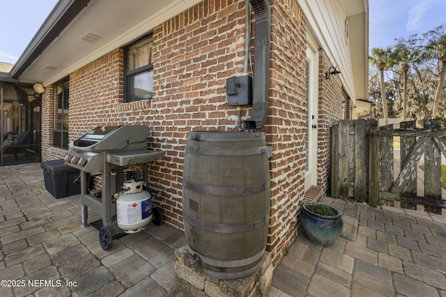 view of patio / terrace featuring area for grilling