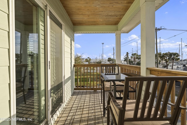 view of balcony