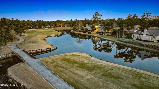 view of water feature