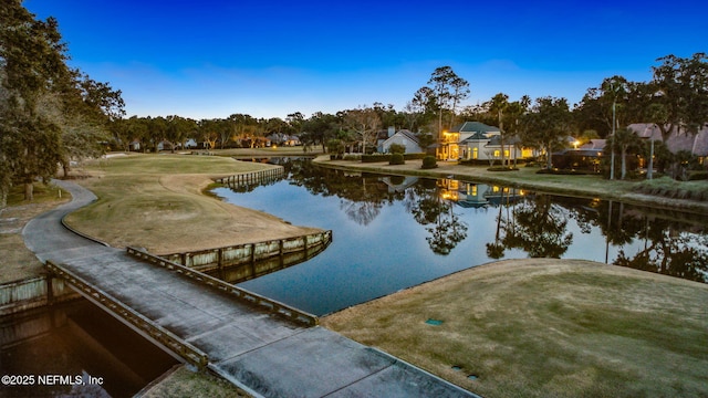 property view of water