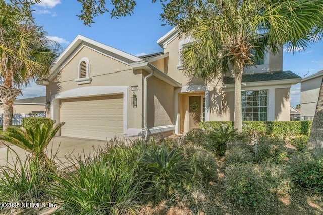 view of front of house featuring a garage