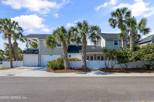 view of front of house featuring a garage