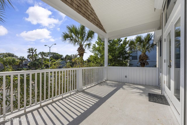 view of balcony