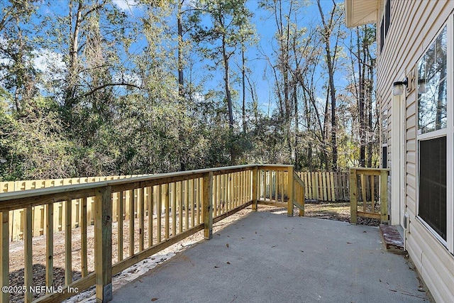 deck featuring a patio