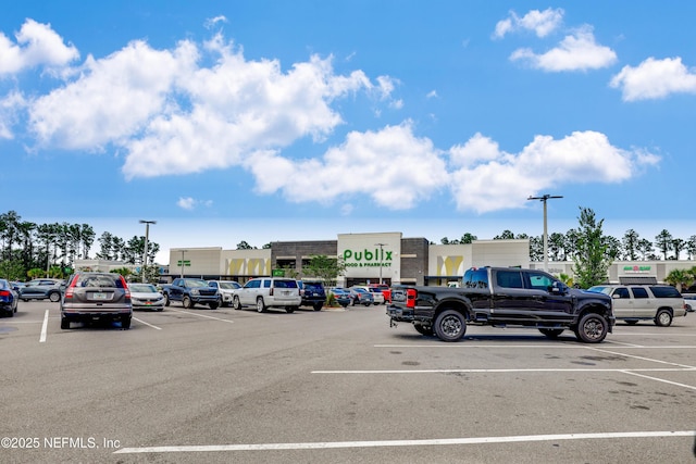 view of uncovered parking lot