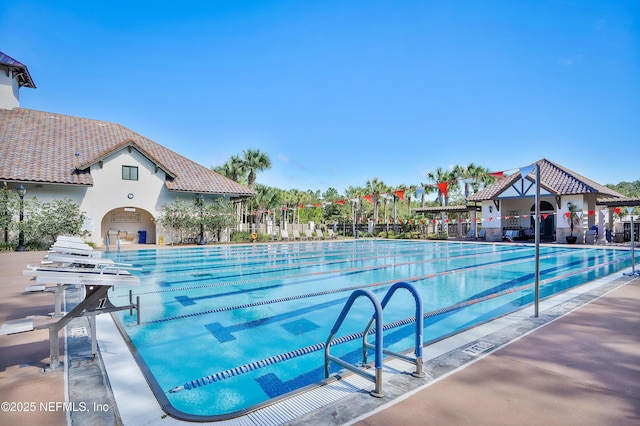 view of pool