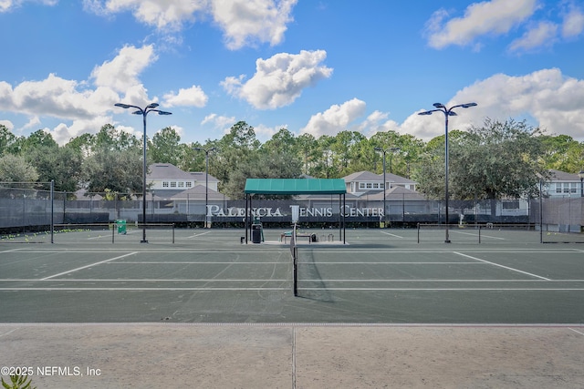 view of tennis court