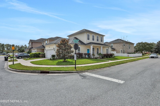 front of property with a front yard