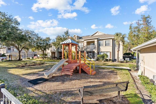 view of jungle gym